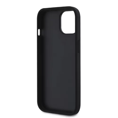 Guess PU Grained 4G Metal Logo Apple iPhone 16 hátlap tok, fekete