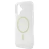 Guess IML Glitter Ring Apple iPhone 16 Plus Magsafe kompatibilis hátlap tok, átlátszó