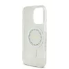 Guess IML Rhinestones MagSafe iPhone 16 kemény hátlap tok, fehér