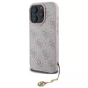 Guess 4G Charms Collection iPhone 16 Pro kemény hátlap tok, rózsaszín