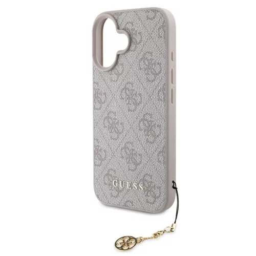 Guess 4G Charms Collection iPhone 16 Pro kemény hátlap tok, rózsaszín