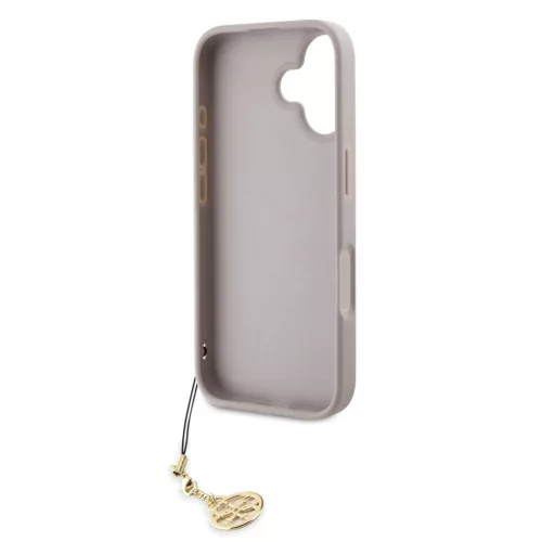Guess 4G Charms Collection iPhone 16 Pro kemény hátlap tok, rózsaszín