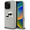 Karl Lagerfeld 3D Rubber Double Heads iPhone 16 hátlap tok, bézs