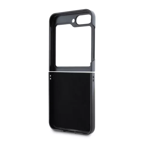 Karl Lagerfeld PU Saffiano Monogram Karl Head Samsung Z Flip 6 / Flip 7 FE tok, fekete