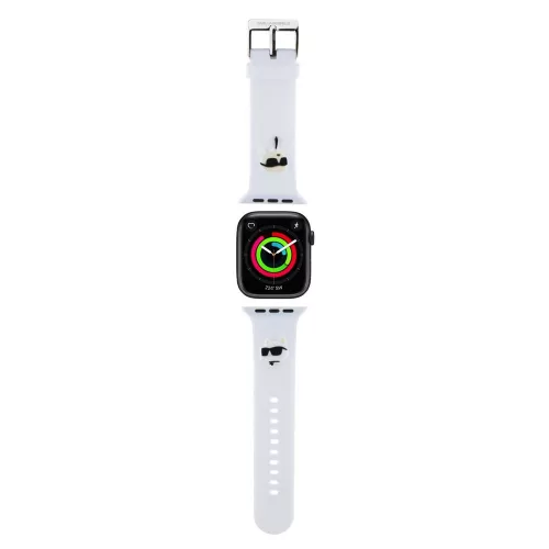 Karl Lagerfeld Karl and Choupette Head NFT Apple Watch 38/40/41mm szíj, fehér