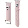 Karl Lagerfeld Karl and Choupette Head NFT Apple Watch 38/40/41mm szíj, rózsaszín