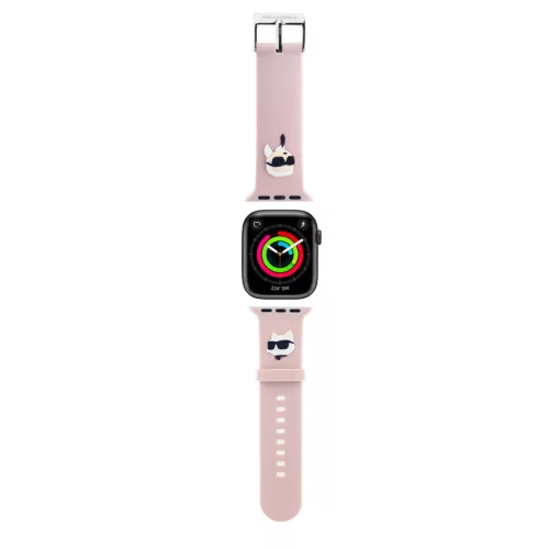 Karl Lagerfeld Karl and Choupette Head NFT Apple Watch 38/40/41mm szíj, rózsaszín