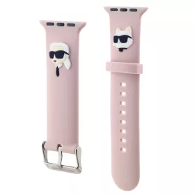   Karl Lagerfeld Karl and Choupette Head NFT Apple Watch 42/44/45/46/49 szíj, rózsaszín