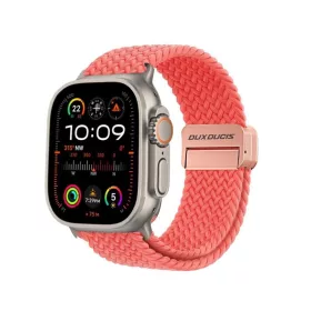   Dux Ducis Mixture Pro Apple Watch 38/40/41mm szövet szíj, guava rózsaszín