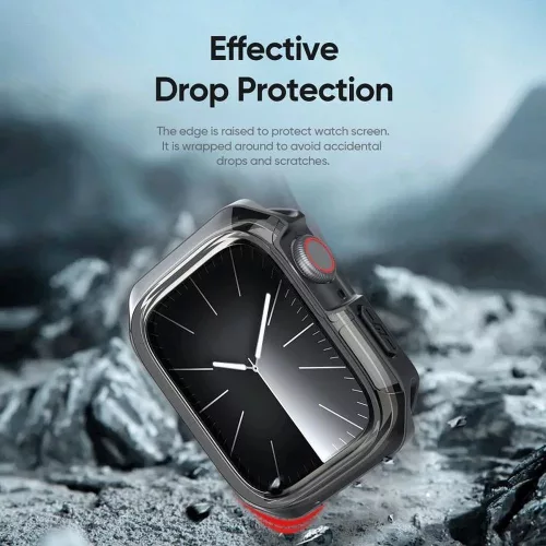 Dux Ducis Tamo Apple Watch 10 42mm tok, fekete