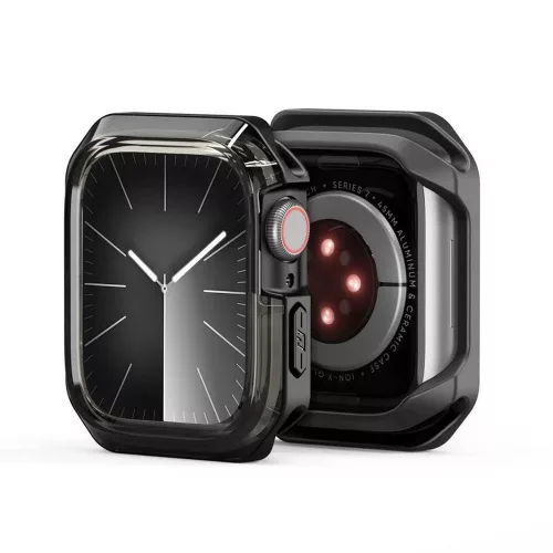 Dux Ducis Tamo Apple Watch 10 46mm tok, átlátszó-fekete