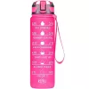 Prémium motivációs sport kulacs, idősáv, motivációs szöveg, kézpánttal, 1000 ml, Wooze You Did It, pink