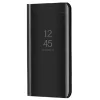 Apple iPhone 14 Pro Max, Oldalra nyíló tok, hívás mutatóval, Smart View Cover, fekete (utángyártott)