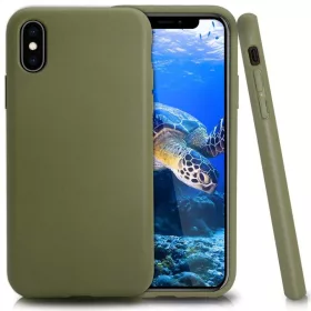   Apple iPhone 14 Plus, Bioplasztik tok, környezetbarát, Wooze Bio, sötétzöld
