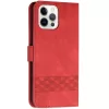 Huawei Honor 60 Pro, Oldalra nyíló tok, stand, kártyatartóval, kézpánttal, Wooze Illusion, piros