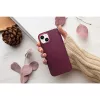 Samsung Galaxy S23 SM-S911, Szilikon tok, közepesen ütésálló, fémhatású kamera keret, Frame Case, lila