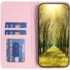 Samsung Galaxy A73 5G SM-A736B, Oldalra nyíló tok, stand, kártyatartóval, 3D rombusz minta, Wooze Pillow, rózsaszín