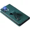 OnePlus 9RT 5G, Oldalra nyíló tok, stand, kártyatartóval, kézpánttal, Wooze Business Plus, zöld