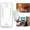 Intelligens hálózati töltő aljzat, Wifi-s, telefonról vezérelhető, időzíthető, Forever, fehér