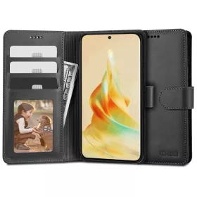   Oppo Reno8 T 4G, Oldalra nyíló tok, stand, mágnes csattal, TP Wallett, fekete