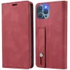 Samsung Galaxy M54 5G SM-M546B, Oldalra nyíló tok, stand, kártyatartóval, kézpánttal, Wooze Business Plus, piros