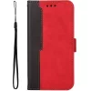 Samsung Galaxy M54 5G SM-M546B, Oldalra nyíló tok, stand, kártyatartóval, kézpánttal, Wooze Colour Wallet, piros