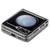 Samsung Galaxy Z Flip5 SM-F731B, Műanyag hátlap védőtok + szilikon keret, Telefon belső minta, Spigen Airskin Zero One, átlátszó/füst
