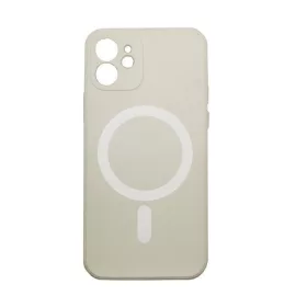  Apple iPhone 15 Pro Max, Szilikon tok, mágnes gyűrűvel, MagSafe töltővel kompatibilis, Wooze Magsafe Case, fehér