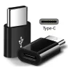 Adapter, USB Type-C - microUSB átalakító, fekete