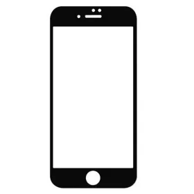   Apple iPhone 7 Plus / 8 Plus, Kijelzővédő fólia, ütésálló fólia (az íves részre is!), Tempered Glass (edzett üveg), 3D Cover, fekete