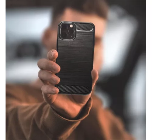 Forcell Carbon hátlap tok Samsung G980 Galaxy S20, fekete