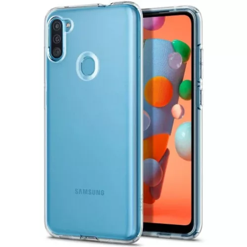 Spigen Liquid Crystal Samsung Galaxy A11 tok, Crystal Clear, átlátszó