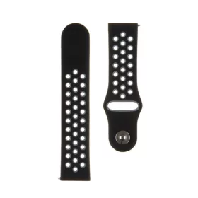   Tactical Double kiegészítő szilikon karpánt 22mm, fekete/szürke