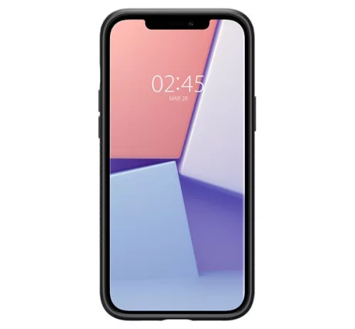 Spigen Liquid Air Apple iPhone 12 / 12 Pro tok, Matte Black, fekete