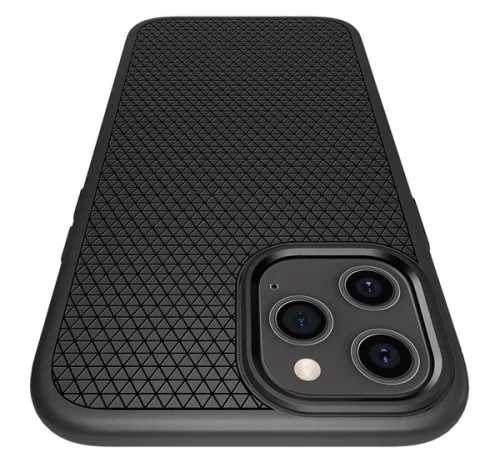 Spigen Liquid Air Apple iPhone 12 / 12 Pro tok, Matte Black, fekete