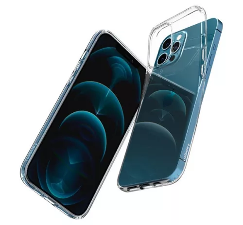 Spigen Liquid Crystal Apple iPhone 12 / 12 Pro tok, Crystal Clear, átlátszó