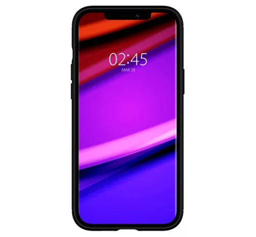 Spigen Rugged Armor Apple iPhone 12 / 12 Pro tok, Matte Black, fekete