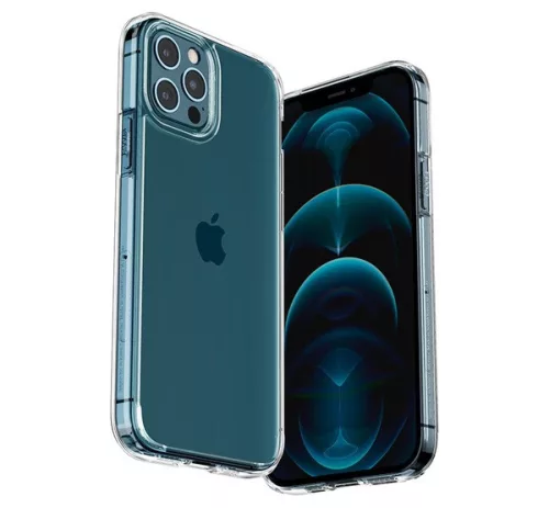 Spigen Ultra Hybrid Apple iPhone 12 / 12 Pro tok, Crystal Clear, átlátszó