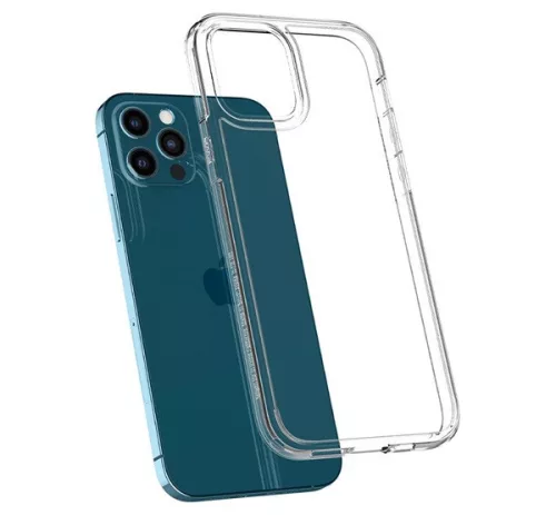 Spigen Ultra Hybrid Apple iPhone 12 / 12 Pro tok, Crystal Clear, átlátszó