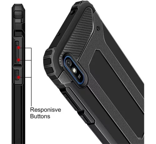 Forcell Armor hátlap tok Xiaomi Redmi 9A, fekete