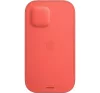 Apple iPhone 12/12 Pro MagSafe-rögzítésű bebújtatós bőr tok, pink citrus
