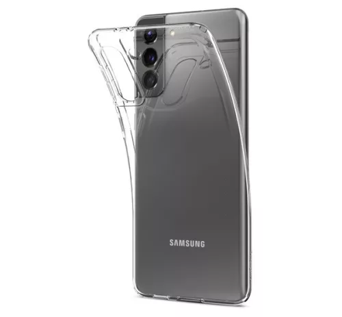 Spigen Crystal Flex Samsung G996 Galaxy S21+ tok, Crystal Clear, átlátszó