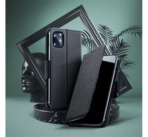 Fancy Samsung A526 Galaxy A52/A52s flip tok, fekete