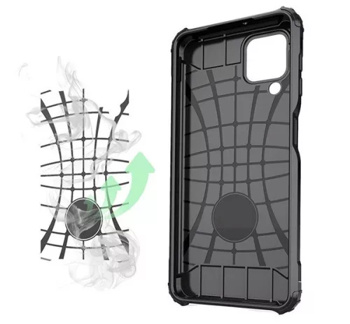 Forcell Armor hátlap tok, Samsung Galaxy A22 5G, fekete