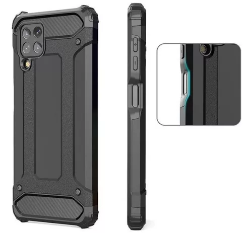 Forcell Armor hátlap tok, Samsung Galaxy A22 5G, fekete