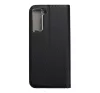 Magnet Samsung Galaxy S21 FE mágneses flip tok, fekete