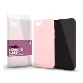   Xprotector Matte ultra vékony szilikon hátlap tok, Samsung Galaxy A22 5G, púder pink