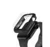 Uniq Nautic Apple Watch 44mm műanyag tok, kijelzővédő felülettel, fekete