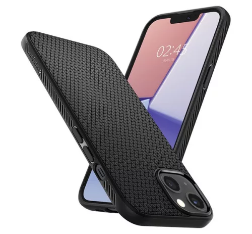 Spigen Liquid Air Apple iPhone 13 tok, Matte Black, fekete