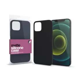   Xprotector Matte ultra vékony szilikon hátlap tok, Apple iPhone 13 Pro, fekete